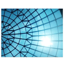 Edificios de metal aislado Acero con estructura de cúpula de vidrio